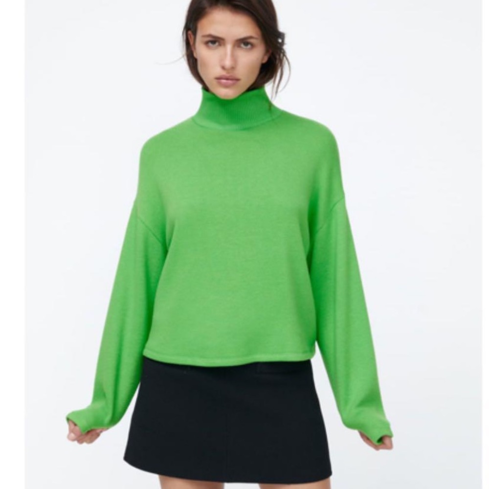 Zara mock neck sweater